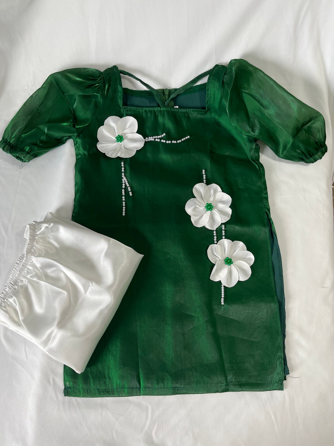 Green Dragon Vietnamese Boy Ao Dai - Vietnamese  Ao Dai For Kid
