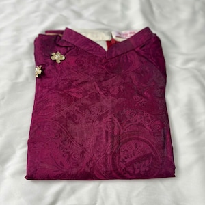 Modern Vietnamese Dress | Vietnamese Women’s Ao Dai | Áo Dài Cách Tân | Tencel Silk 2 color Ao Dai | Size S-3XL Dust Red