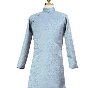 Plain Color Ao Dai For Men - Traditional Vietnamese Gam Long Dress for Men - Ao Dai Nam | Áo Dài Nam Đệm Vai - Pad Shoulder