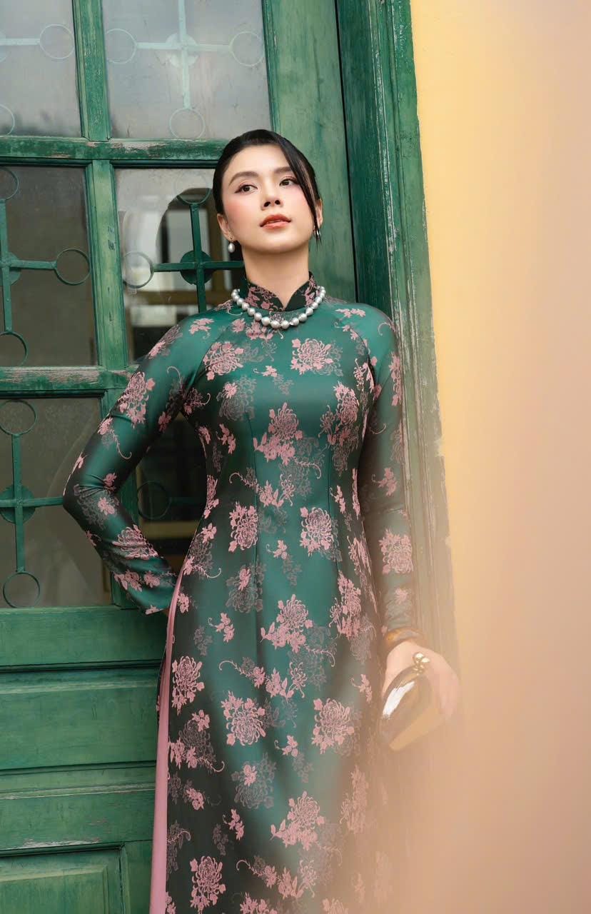 bride groom dress combination for engagement Hand-embroidered Modern Vietnamese wedding dress ELA-W04 Ao Dai Only main image 0