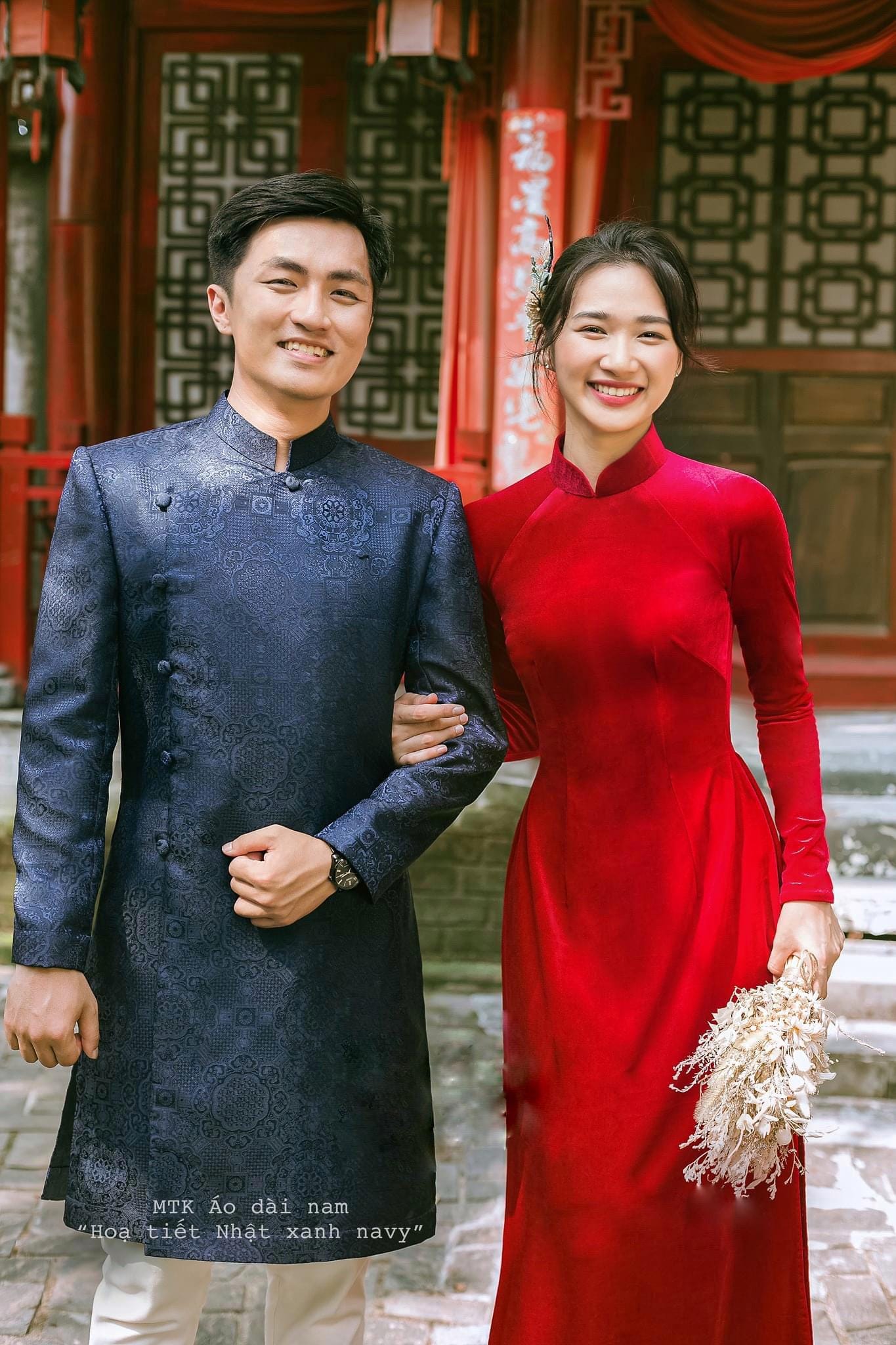 Vietnamese Couple Ao Dai | Men Women Ao Dai Dress | Ao Dai Wedding | Men Ao Dai | Ao Dai For Women | Lunar New Year Ao Dai | Ao Dai For Tet