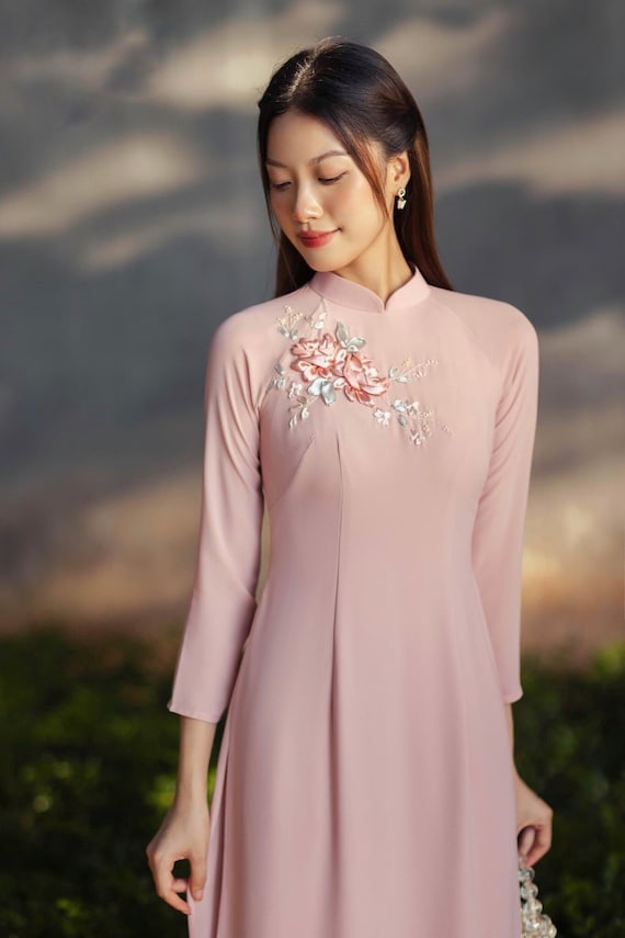 Ao dai pink online