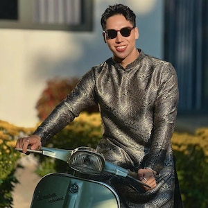 Ao Dai Vân Long For Men | Modern Ao Dai Men | Ao Dai Nam | Vietnamese Ao Dai Men | Ao Dai For Grooms | Men Ao Dai Tet | Men Ao Dai Wedding