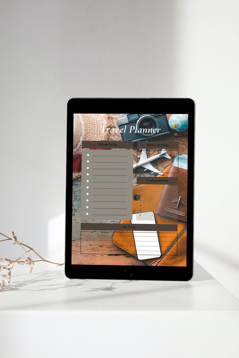 Travel Planner Template Trip Itinerary Planner Canva Etsy