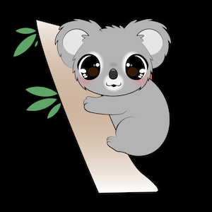 Kawaii Style niedlicher Koala Sticker