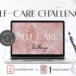 Self Care 30 Day Challenge | Printable | 30 Days Challenge | Minimalist | Self Care Checklist | Self Love | Digital Download | Journal