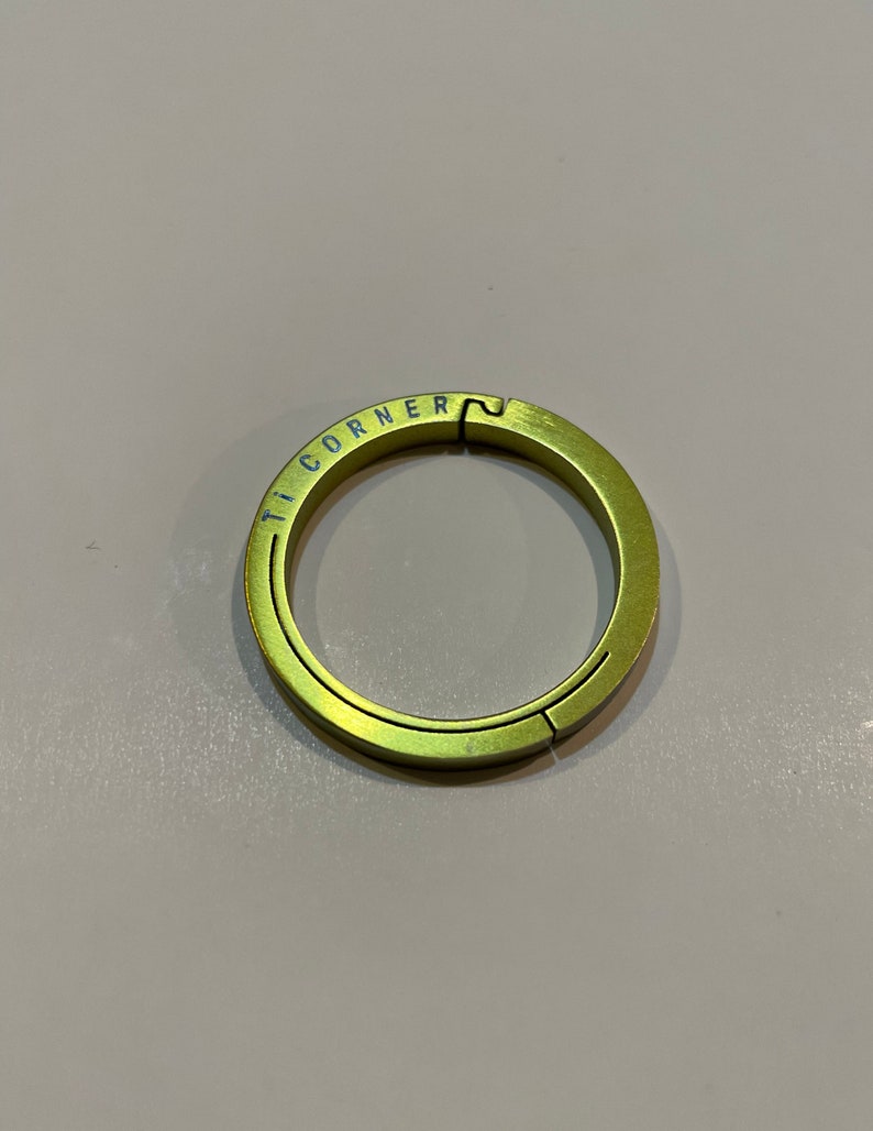 Titanium EDC Key Ring Every Day Carry Key Ring. Lanyard Key Ring Etsy