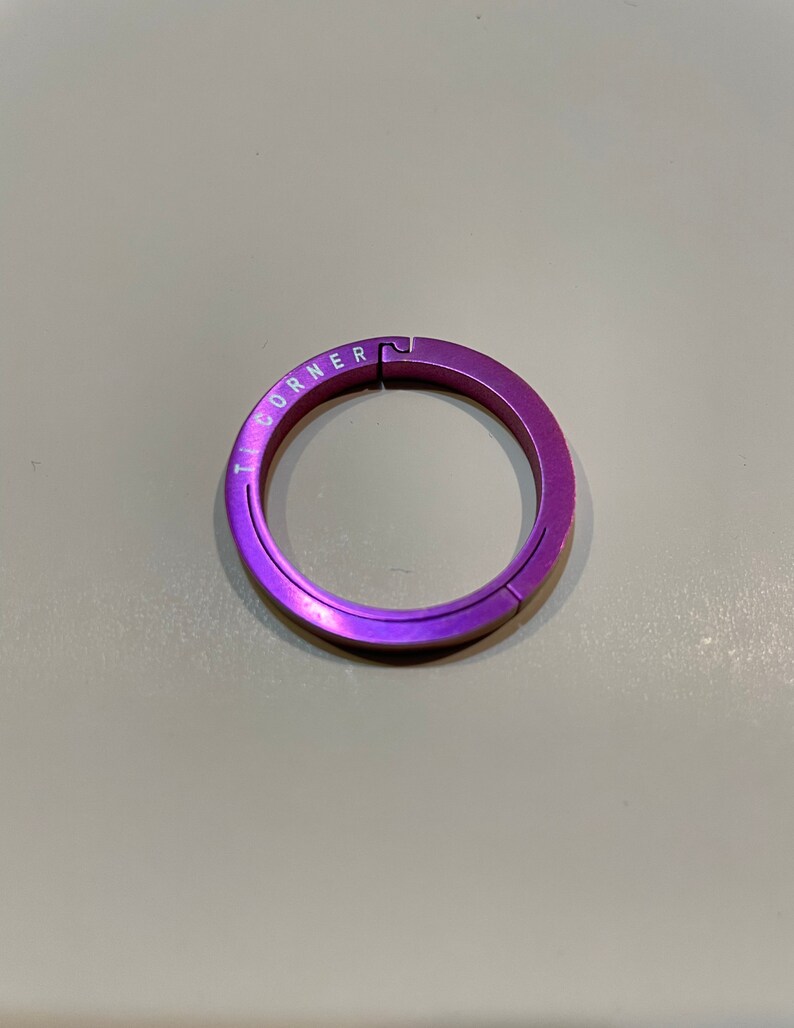 Titanium EDC Key Ring Every Day Carry Key Ring. Lanyard Key Ring Etsy