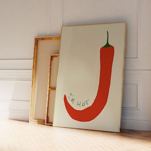 Soy arte de pared imprimible caliente. Cartel Digital w Chile. Impresja do pobrania. Ozdoba cocina.