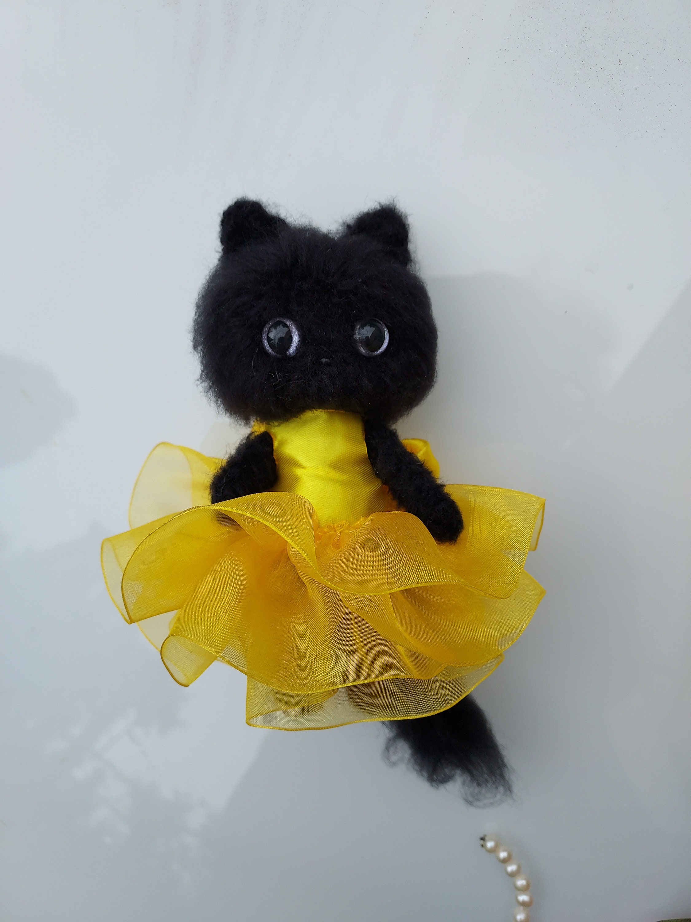 crochet cat dress Free crochet cat doll amigurumi pattern