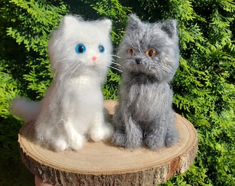 リアルなグレーの猫のかぎ針編みパターン：あみぐるみ子猫（PDF
