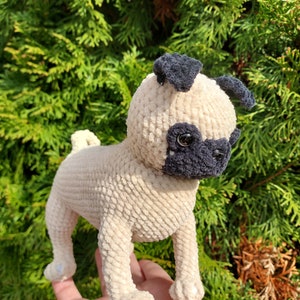 Pug|Ganchillo | Hazlo tú mismo | Patrón de crochet para perro | Patrón de perro | Cachorro | Patrón de crochet | patrón de amigurumi