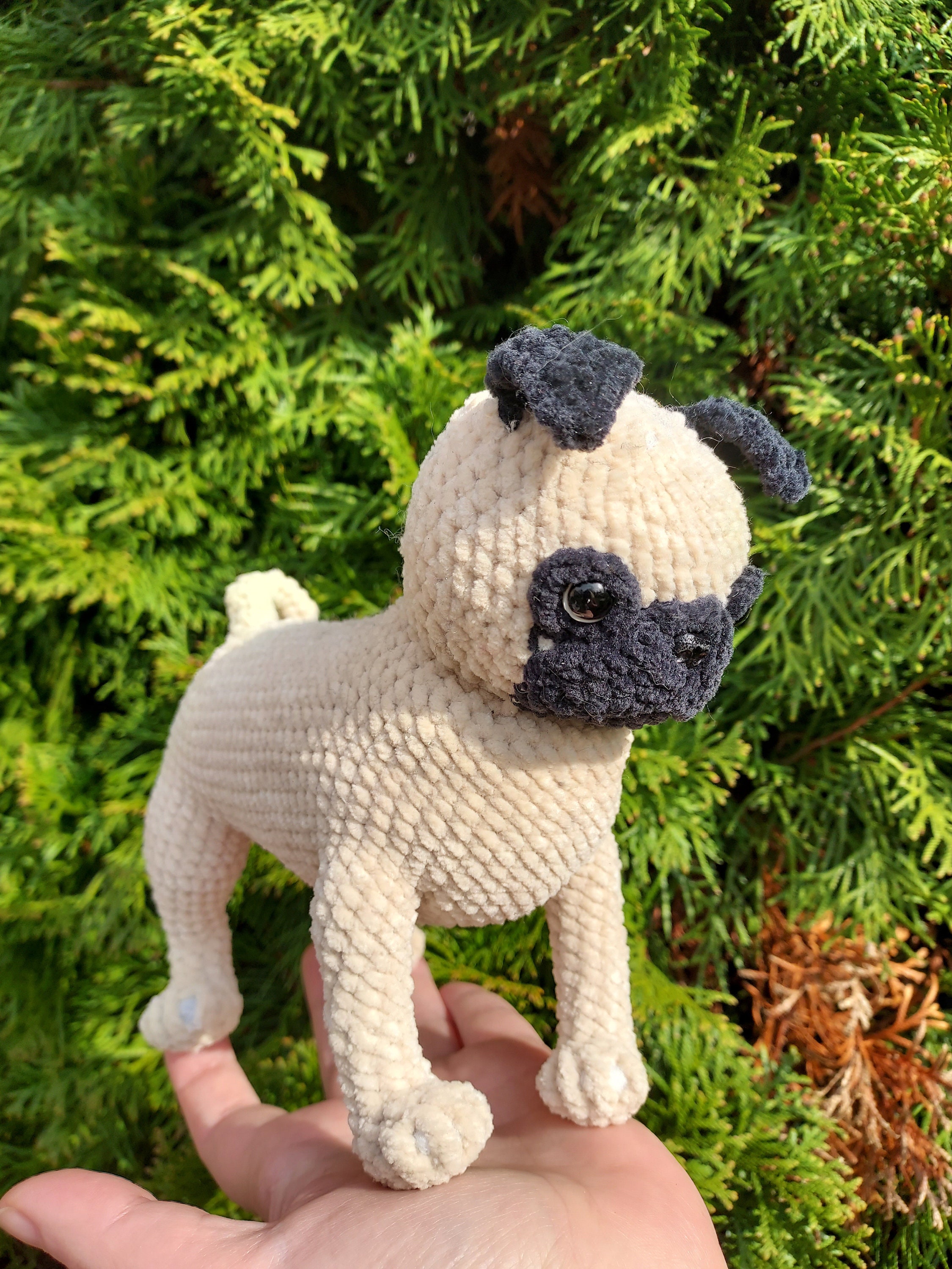 パグの子犬のかぎ針編み - Etsy 日本