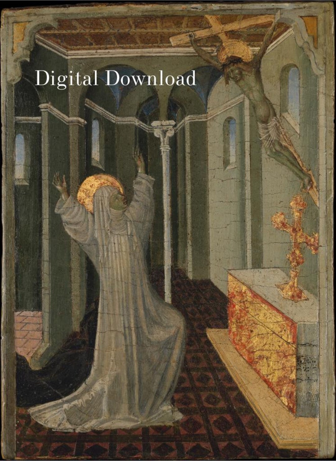 Saint Catherine of Siena Receiving the Stigmata - Catholic European ...