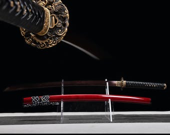 Sword of Rin Katana (臨の剣), Japanese Handmade Samurai Sword, Nine-Character Charm Katana, Dragon Katana, Cosplay Gift