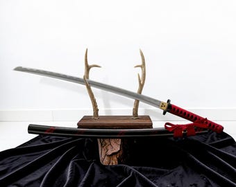 Roronoa Zoro Sandai Kitetsu Katana Sword, Handmade Anime Katana, 1045 Steel Samurai Sword, Full Size One Piece Replica
