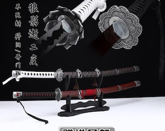 Sekiro Inspired Katana Display Sword | Soulsborne Mortal Blade Replica | High Carbon Steel Full Tang Collector Katana | White & Red Variants