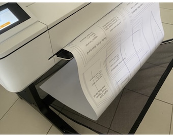 A0 PDF Sewing Pattern Printing - Rolled