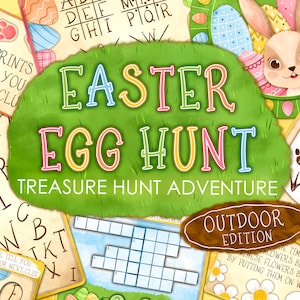 Ostern Outdoor Schatzsuche | Schnitzeljagd | Oster Familienspiel | Hausschule und Lehrerbedarf | Christliche Osterspiele | Escape Room