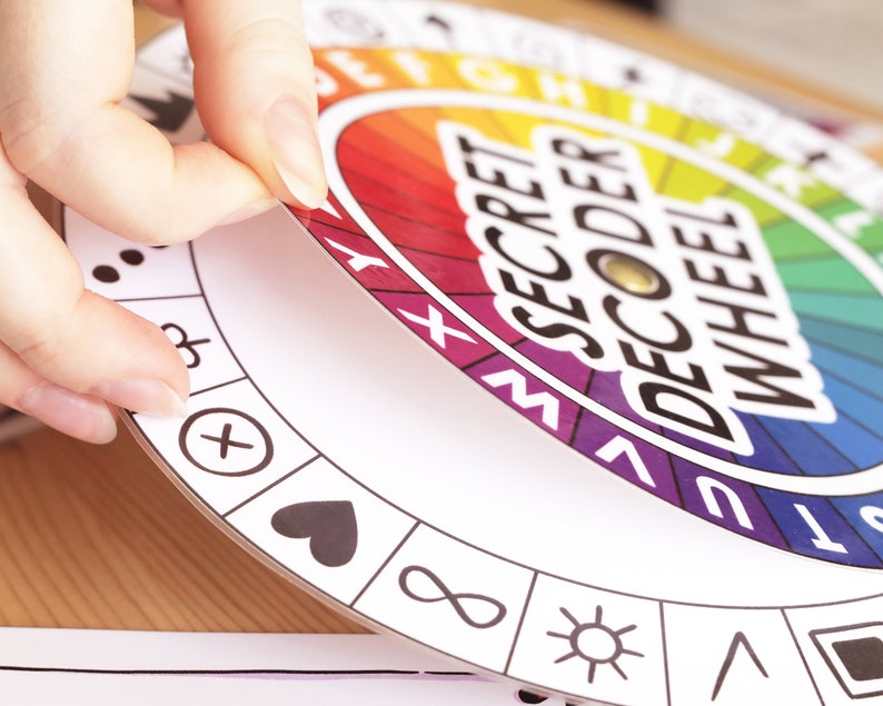 Secret Decoder Wheel Printable Escape Room Cipher Wheel PNG Secret ...