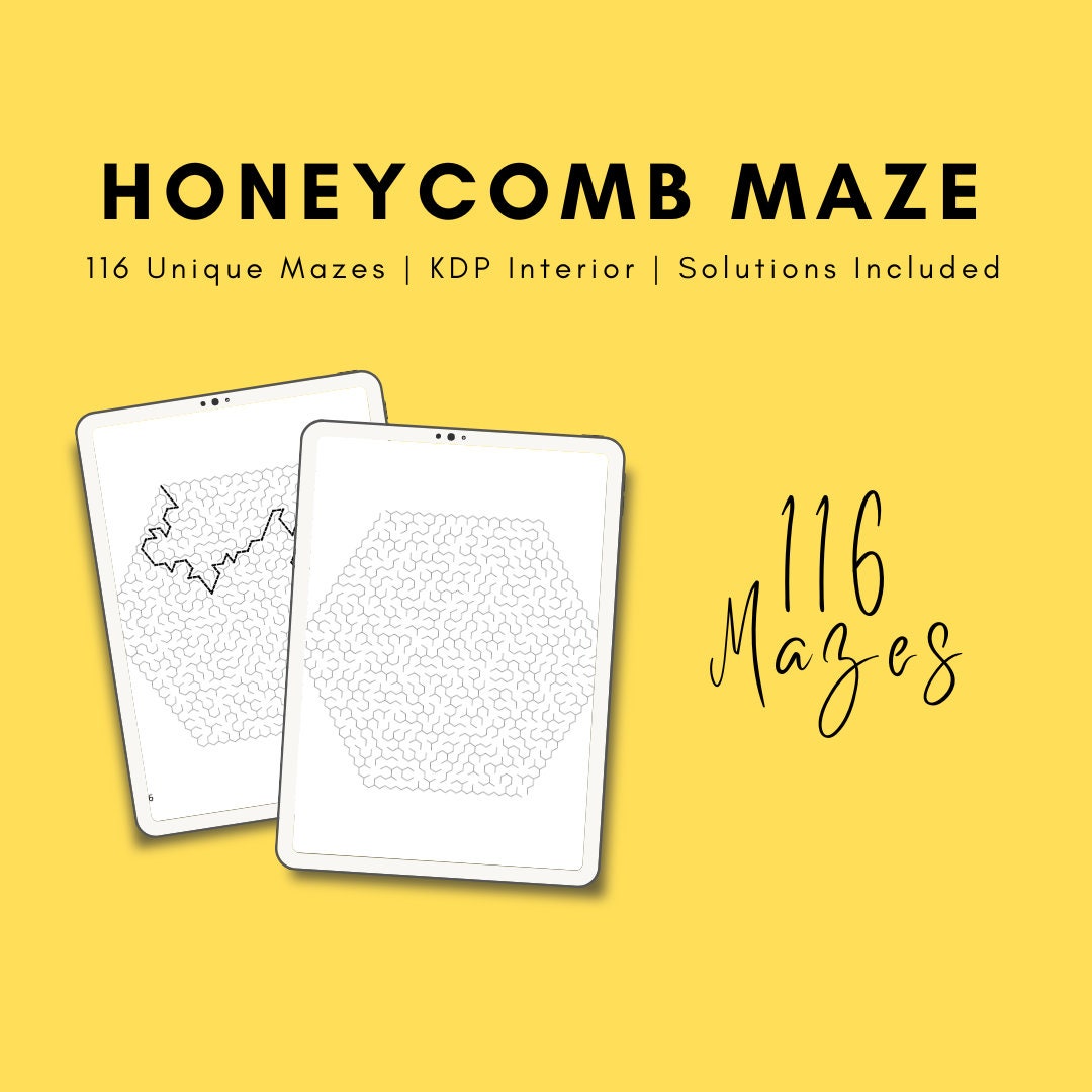 116 Maze Puzzles With Solutions KDP Interior Etsy