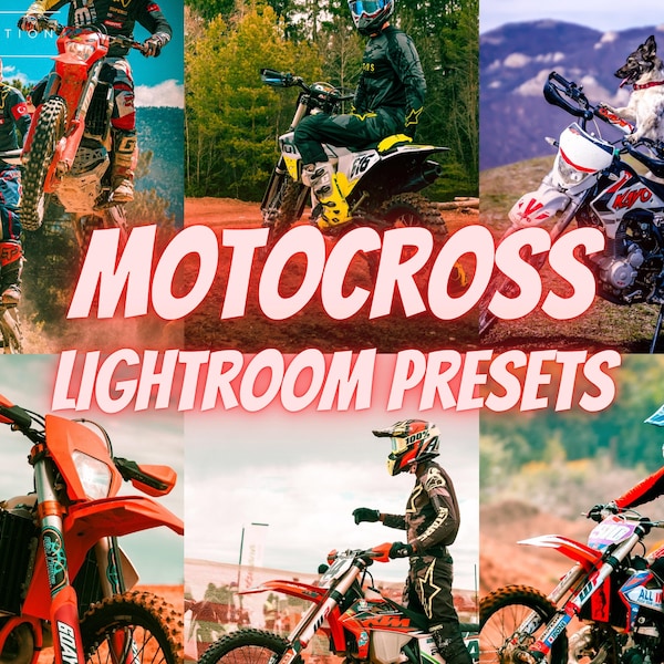 10 Motocross Presets - Lightroom motorcycle- presets motocross - Bike preset-Moto Influencer Preset-Preset moto cross-Car Presets