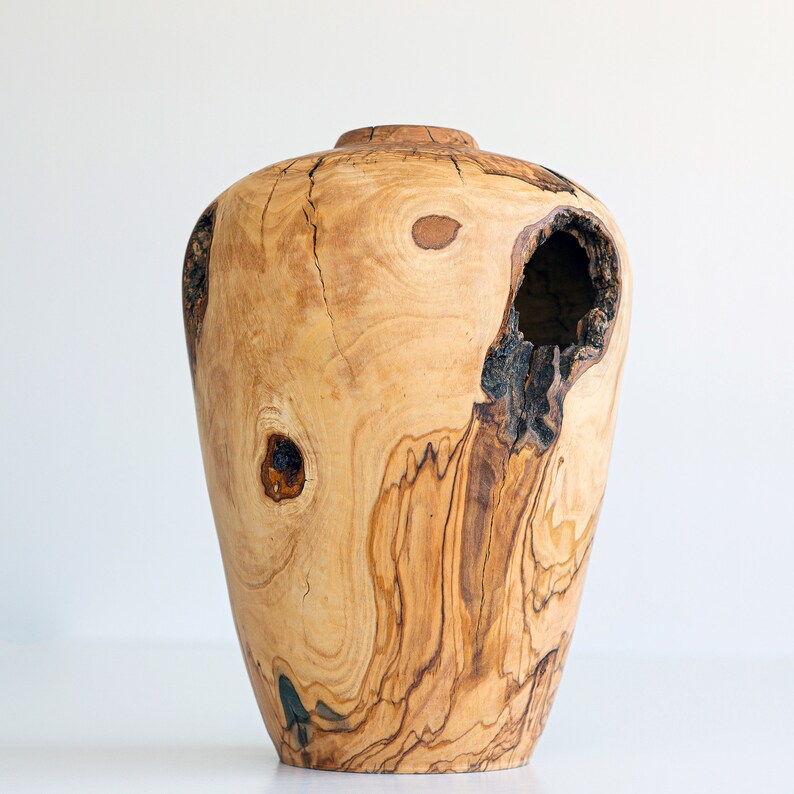 Curated visual reference: Handmade Wooden Home Decor Reference: Handmade Wooden Home Decor Rustic Vase Wabi Sabi Gift Olive
