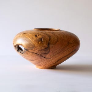 Farmhouse Decor, Rustic Home Decor, Wood Vase, Boho Wooden Decor, Unique Vase, Contemporary Vase, Olive Wood Home Décor, Wabi Sabi Decor