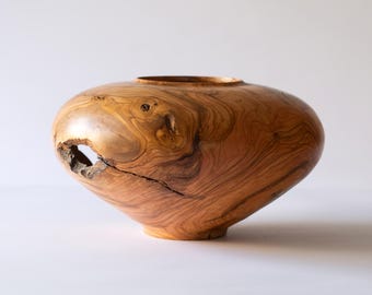 Farmhouse Decor, Rustic Home Decor, Wood Vase, Boho Wooden Decor, Unique Vase, Contemporary Vase, Olive Wood Home Décor, Wabi Sabi Decor
