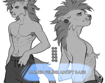 Maned feline adopt base - NEW FEMALE LINES