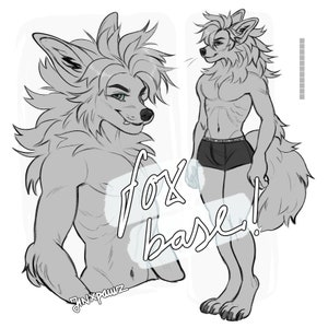 Furry fox adoptable design base