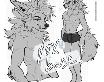 Furry fox adoptable design base