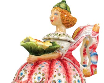 Ceramic Fairy Teapot, G.DeBrekht Limited Edition