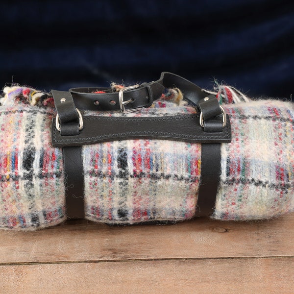 Leather Blanket Carrier Etsy