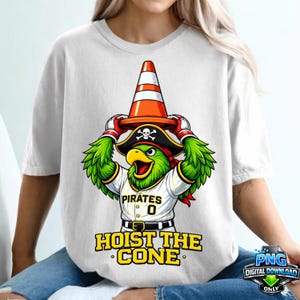 Hoist The Cone Png, Pirates Hoist The Cone, Funny Saying Baseball Meme Png, Pittsburgh Baseball Png, Pirate Parrot Mascot Hoist The Cone image 7
