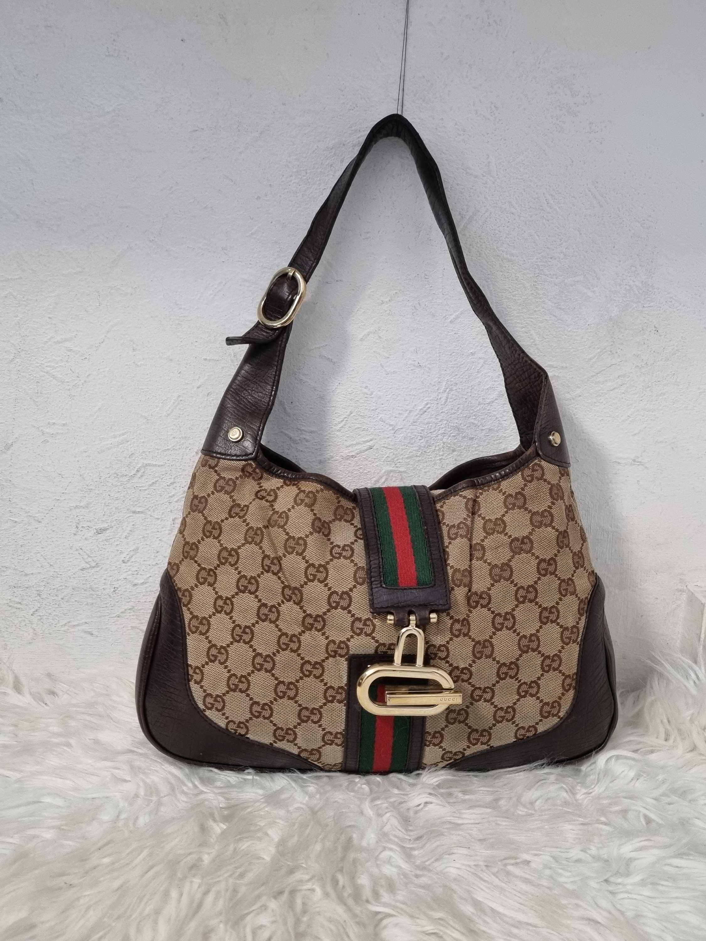 Authentic Gucci GG Monogram Junco Shoulder Bag - Etsy