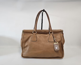 Authentische Prada Leder Top Henkeltasche