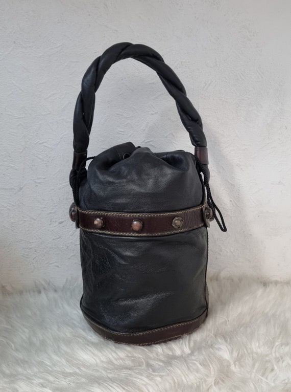 Authentic Fendi Leather Palazzo Bucket bag