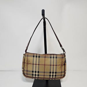 Authentic Burberry check pochette