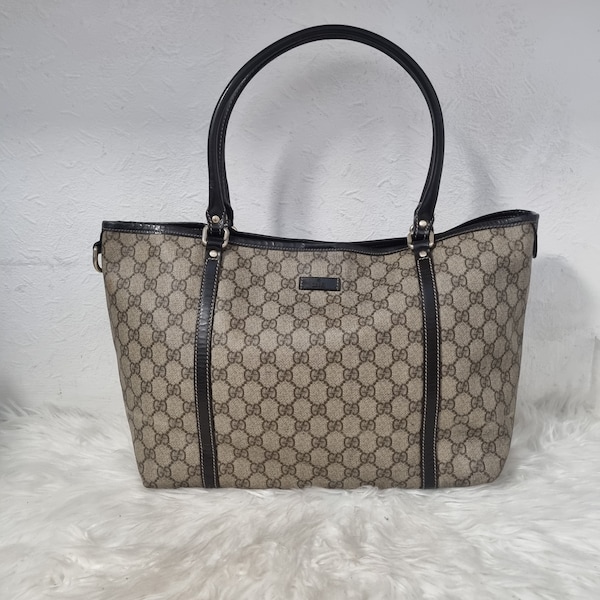 Authentic Gucci GG Coated Canvas Tote
