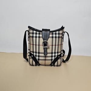 Authentic Burberry Nova check Buckle crossbody bag