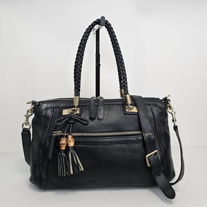 Authentic Gucci Bella Leather bamboo bag