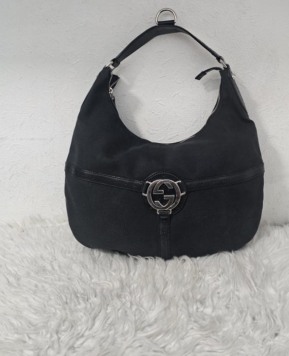 Gucci canvas hobo shoulder bag new arrivals