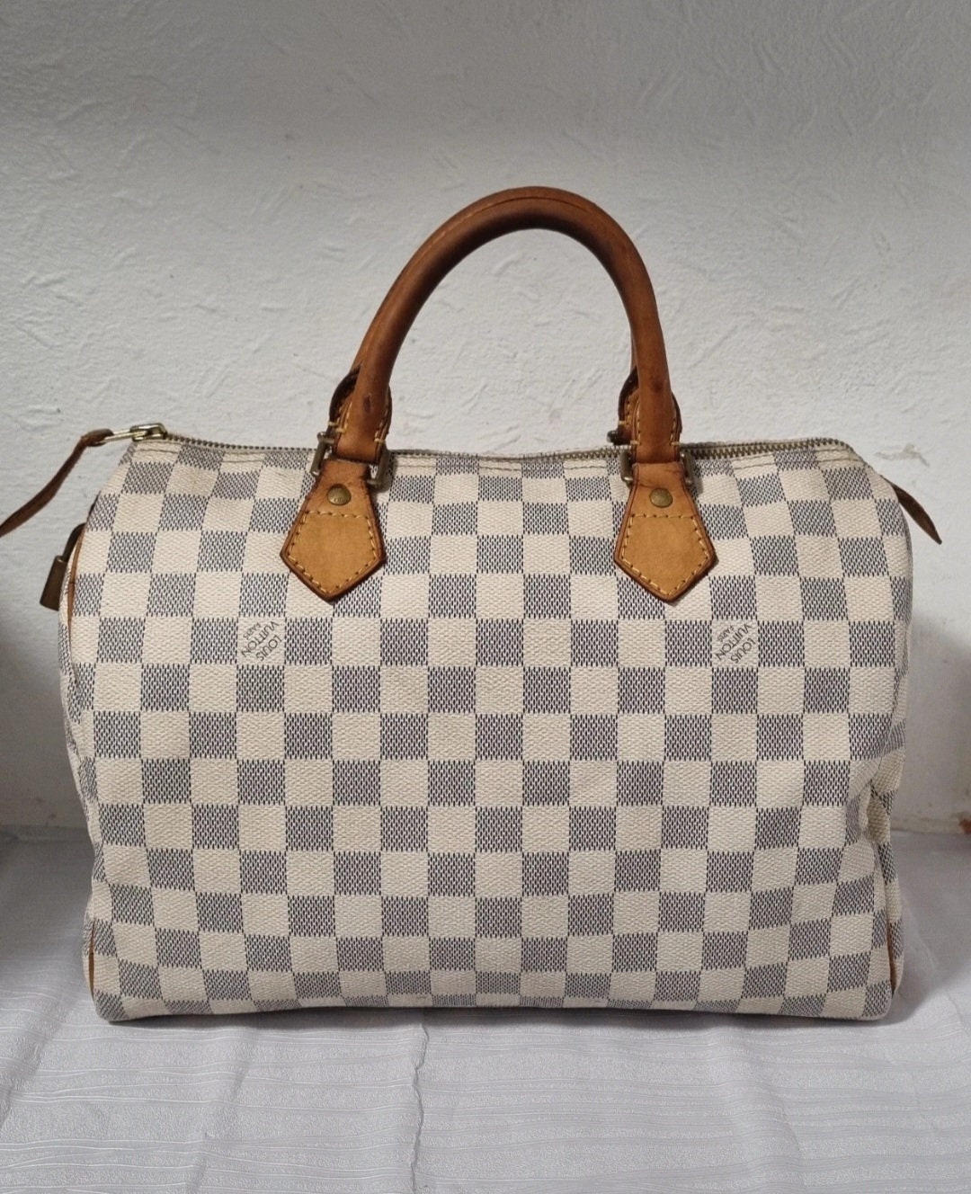 Louis Vuitton Vintage - Damier Azur Speedy 30 - White Blue