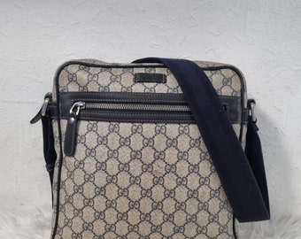 Authentic Gucci GG Coated Canvas mesenger bag