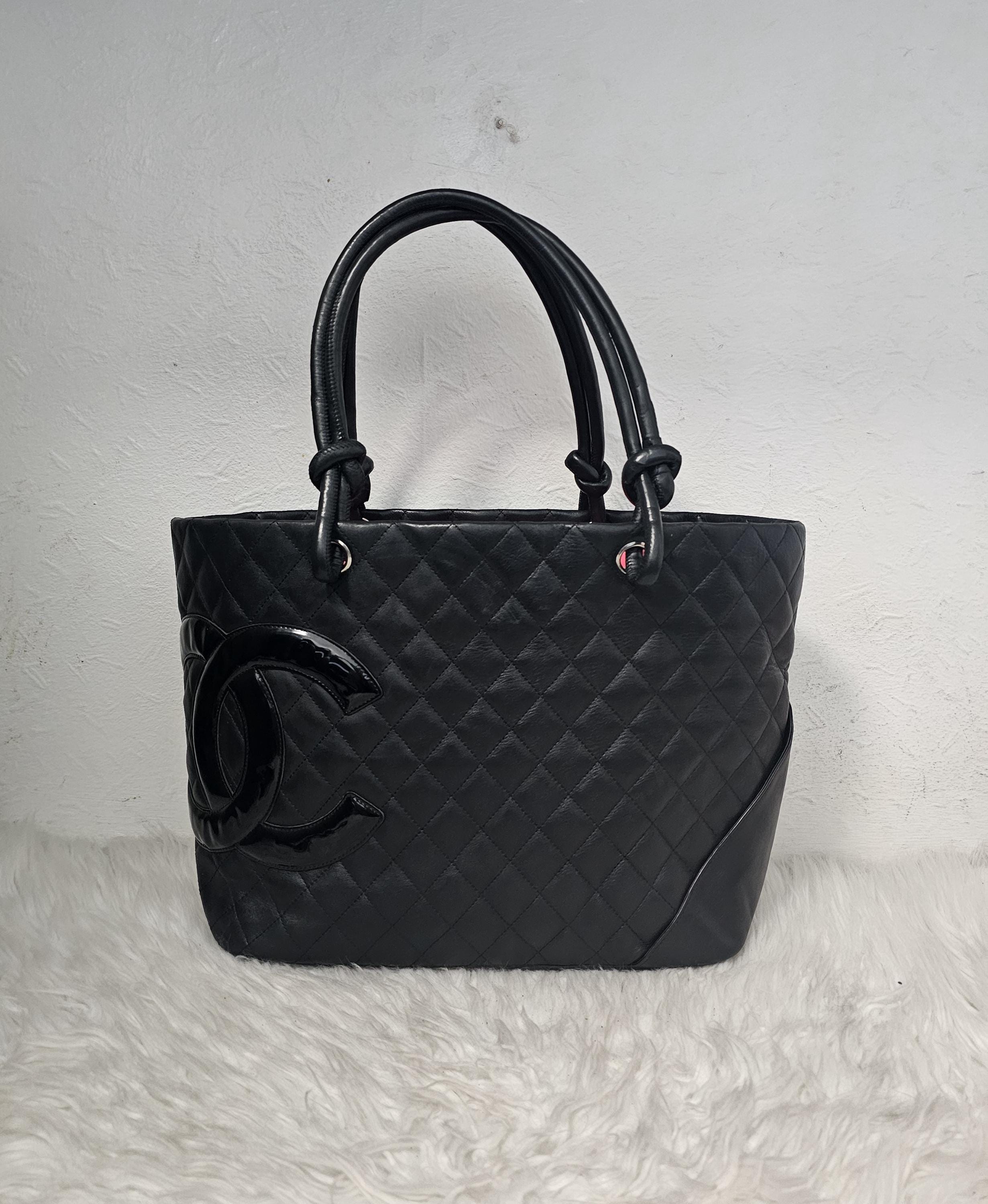 Authentic Chanel Cambon Leather Tote Bag Etsy