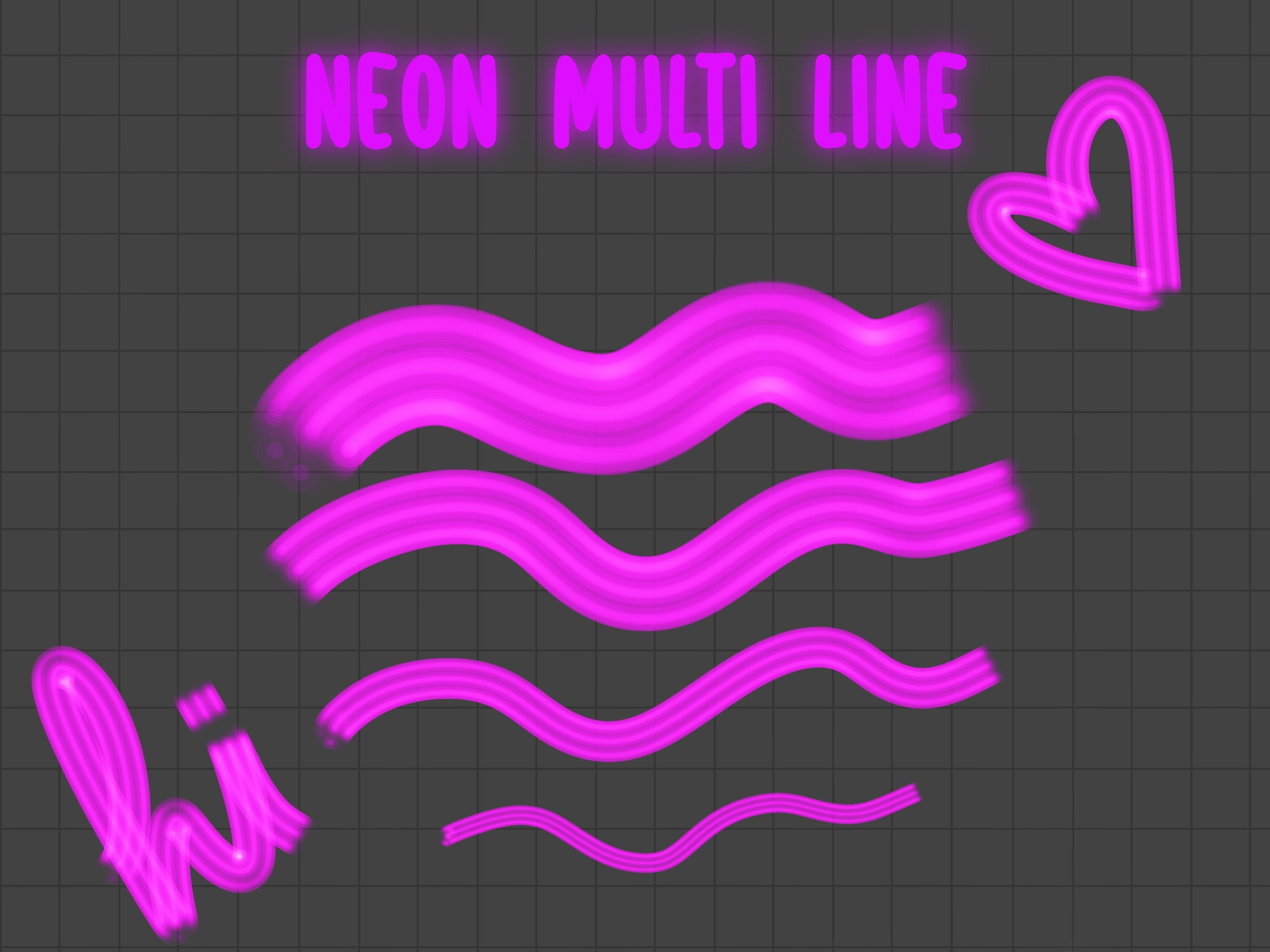 Neon Procreate Brush Pack 90s Neon Ipad Brush Set Easy To Etsy Neon Procreate Brush Pack 90s Neon Ipad Brush Set Easy To Etsy