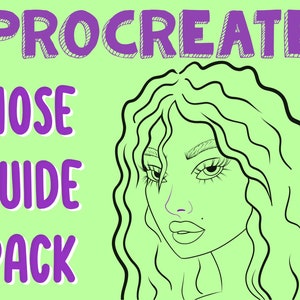 Nose Stamp Brush Procreate | Procreate Nose Brushes | Nose Brush Set | Nose Guide Templates Brush For Artists | Procreate Nose Stamps
