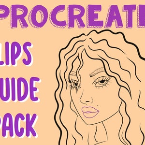 Lips Stamps Procreate Brush | Procreate lip stamps | Procreate face lip brushes | Mouth Procreate brushes | Lip Procreate portrait stamps