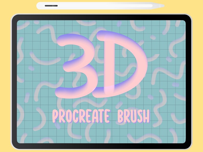 3D Doodle Procreate Brush Set / Taper 3D Procreate Doodle Brush / 3D Procreate Brush Pack